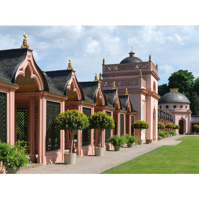 Château-jardin, Allemagne, H 13 po x l 18 po