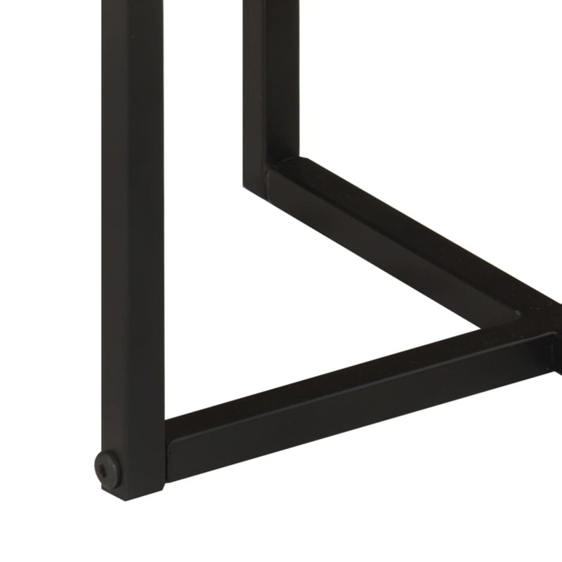 Rossana Cross Legs Coffee Table, Brown, 35cm H x 45cm L x 45cm W