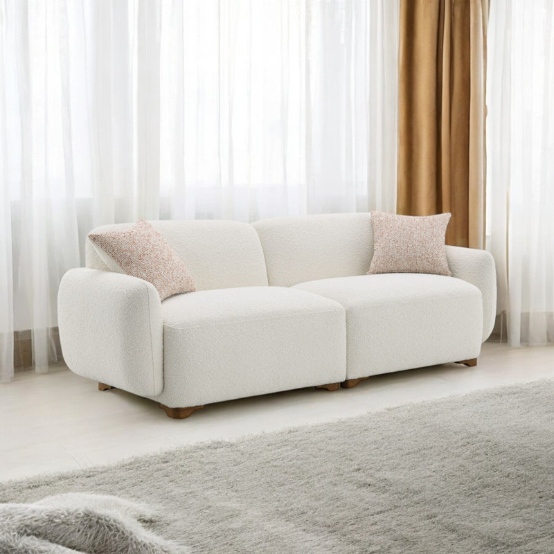 Canapé moderne avec 2 coussins décoratifs Sofadarius