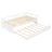 Extending Daybed With Trundle, Wooden Daybed With Trundle, White-129436296