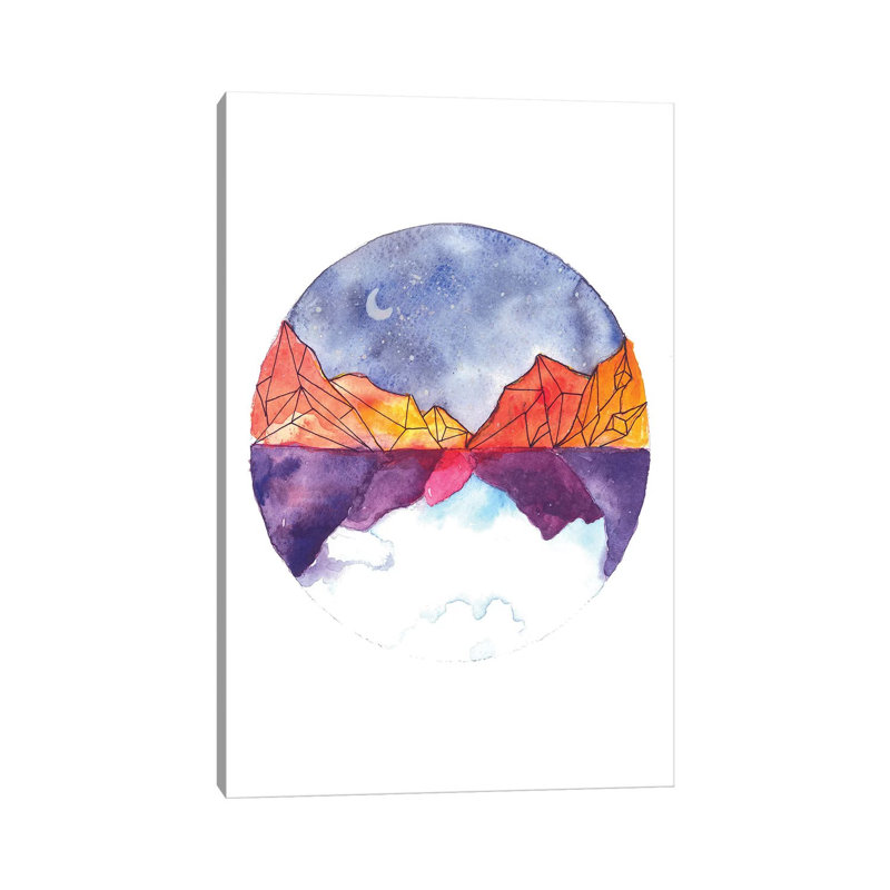 Circle by ANDA Design - Wrapped Canvas Gallery-Wrapped Canvas Giclée, 20.32 cm H x 30.48 cm W