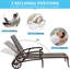 Chaise longue en aluminium coulé brun 1Pcs-961164835
