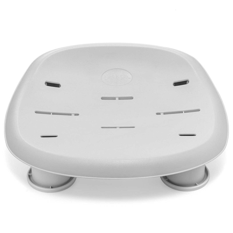 Bestway Spa Seat Height Adjustable Manual Grey PP and Stainless Steel Chair