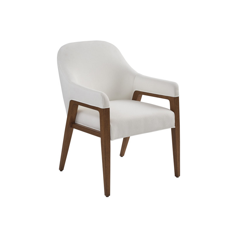 Chaise rembourrée La Costa, Polyester blanc