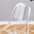 25.6" Modern Clear Acrylic Counter Height Bar Stools with Metal Frame and Footrest-1919339623-1919339548