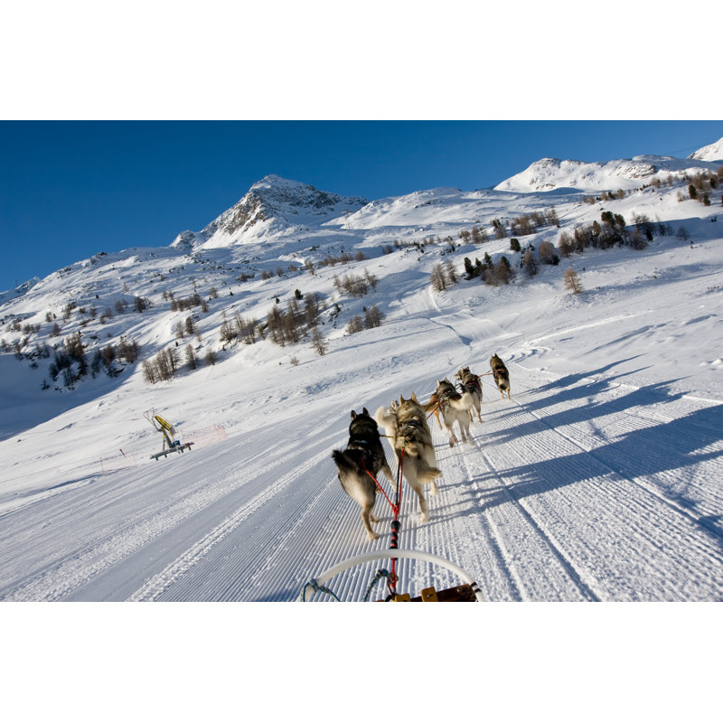 Montagnes dans les Alpes Suisses - Photographie sur toile tendue, L 12 po x H 8 po