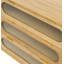Commode d'appoint à 3 tiroirs en bois massif Yariana