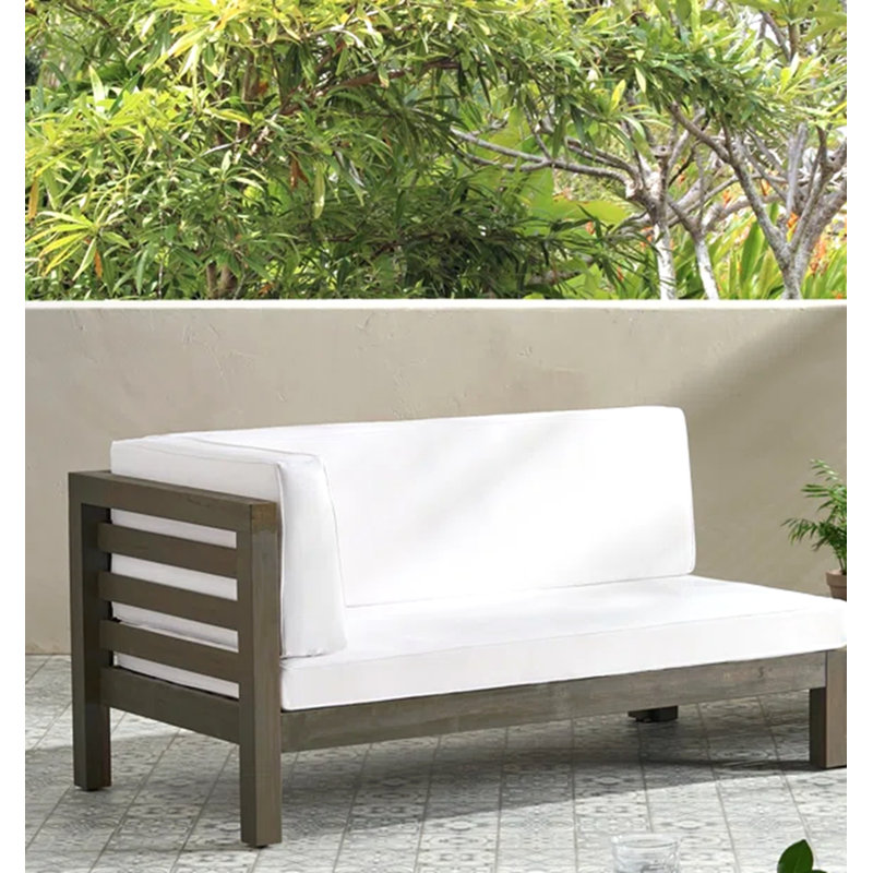 Oana Corner Bench, Black, White