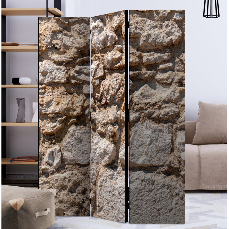 Coley 172cm H Solid Wood Folding Room Divider, 3