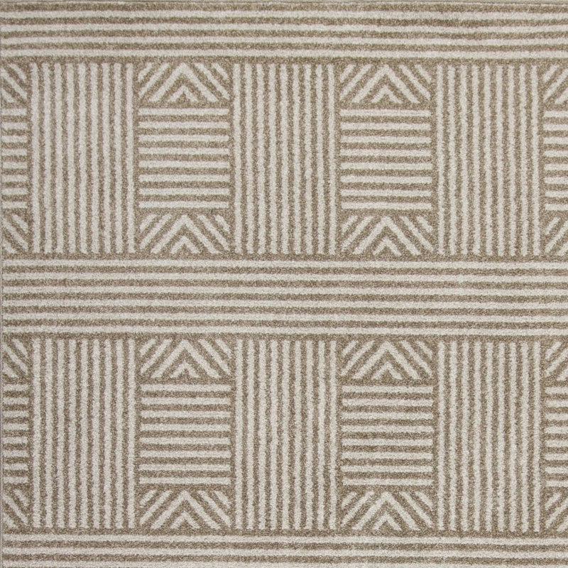 Tapis en polypropylène traité UV 3 pi x 5 pi beige