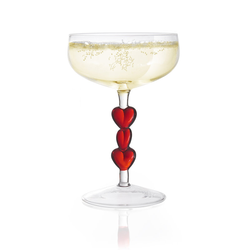Ensemble de 2 verres coupés Red Heart