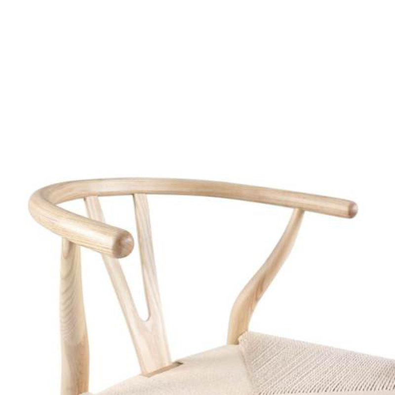 Tabouret de comptoir Wishbone, Beige / Naturel