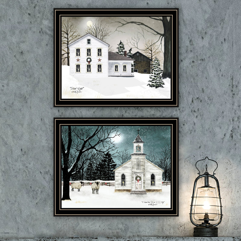 Add Style To Your Walls With Decor 4U 2 Silent Night Black Framed Wall Art. Living Room & Bedroom Decor. Wood And Paper. 18.49 In. Depth, 1.01 Width, 14.27 Height, 4.95 Lb. Eye-Catching Art For Home.