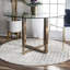 Tapis marocain à motif géométrique gris / blanc cassé Giannini-1073931353
