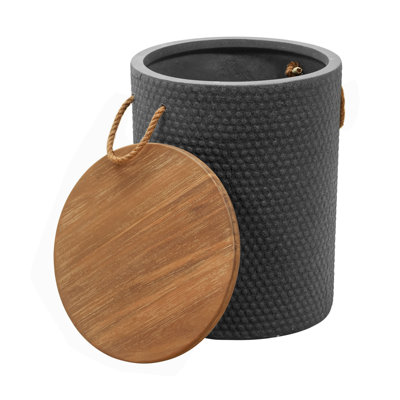 Table d'appoint Beban naturelle et noire