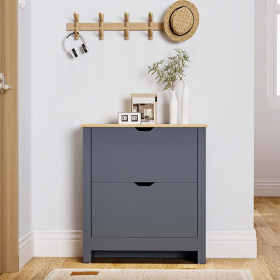 12 Pair Flip Down Shoe Storage
