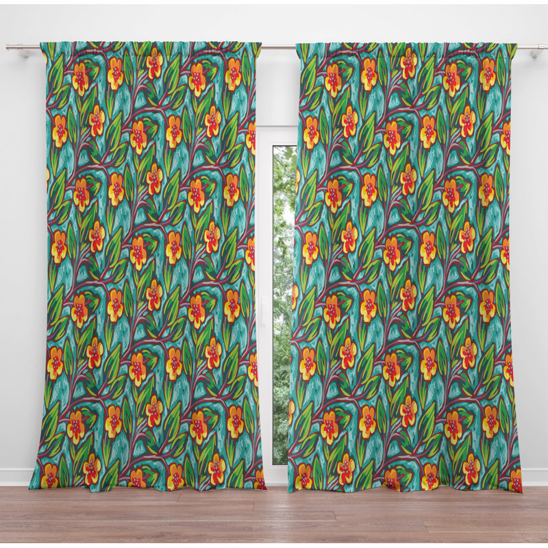 Rideau en polyester Outley, L 40 po x L 61 po