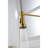 Pull Down Spring Loaded Kitchen Faucet In Brushed Gold, Stainless Steel, 360 Rotating Nozzle, Dual Water Output Settings For Various Purposes Gold Pull-Down Faucet, Stream And Spray Options, Easy-2093854118