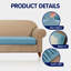 Housse pour canapé à coussins carrés texturés Jacquard Spandex-40420035
