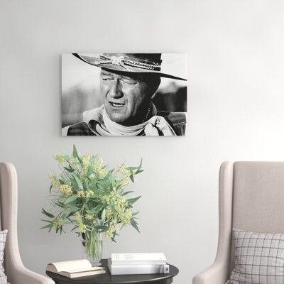 John Wayne Photographic - Wrapped Canvas