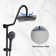 Rainfall Shower and Handheld Shower Combo with Slide Bar