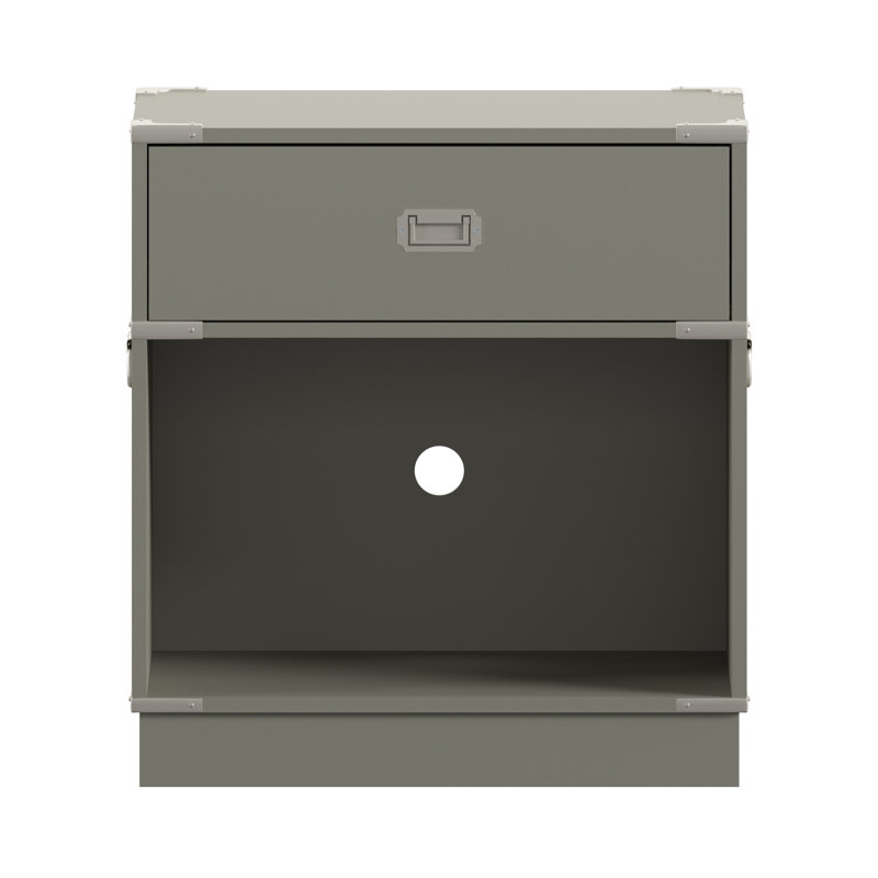 Table de chevet 1 tiroir Holgate, Bouleau argent