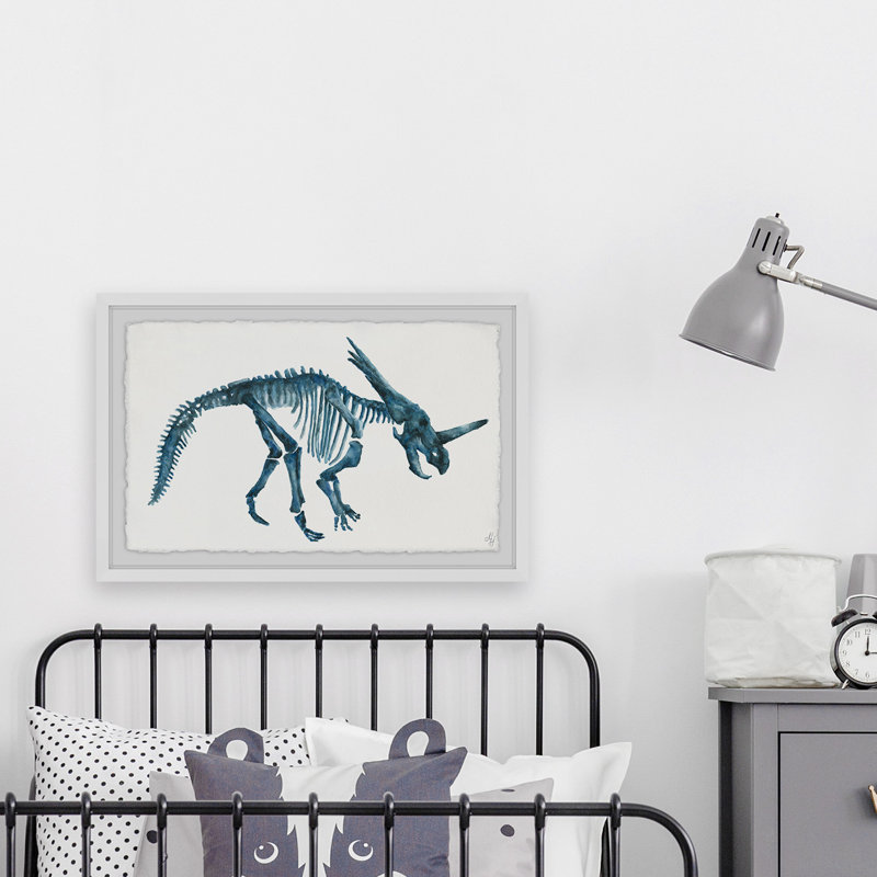 «Dino Skeleton», reproduction encadrée Roldao, H 20 po x l 30 po x P 1,5 po