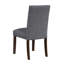 Ensemble de 2 chaises d'appoint Keya, polyester gris, brun brossé-126034608