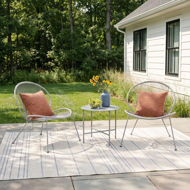 Halcott 2 - Person Patio Conversation Set, Gray