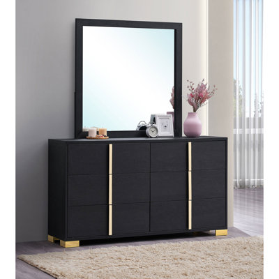 Commode 6 tiroirs avec miroir Jeremiah