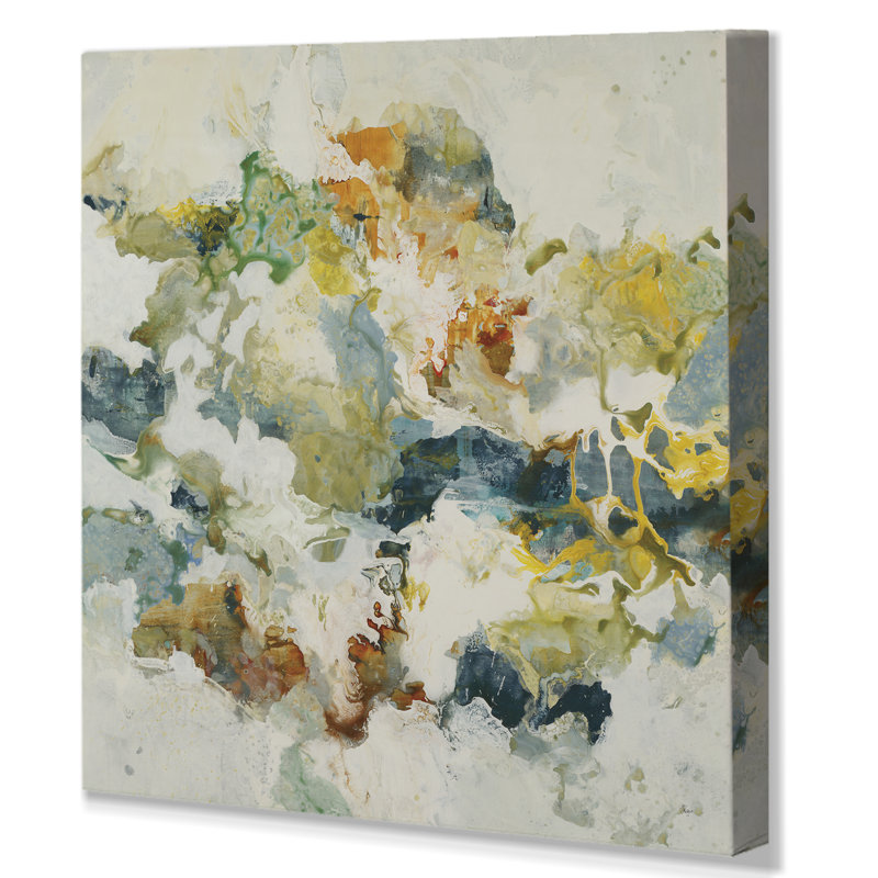 « inter », reproduction d’art sur toile tendue, H 10 po x l 10 po x P 1,5 po