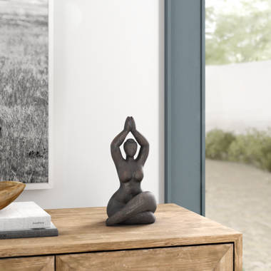 Wood Yoga Figurine 