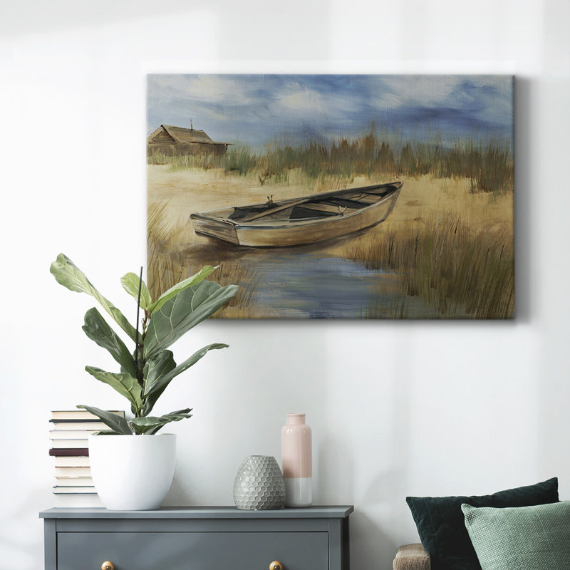 Fisherman's Friend-Gallery Wrapped Canvas, 18" H x 27" W