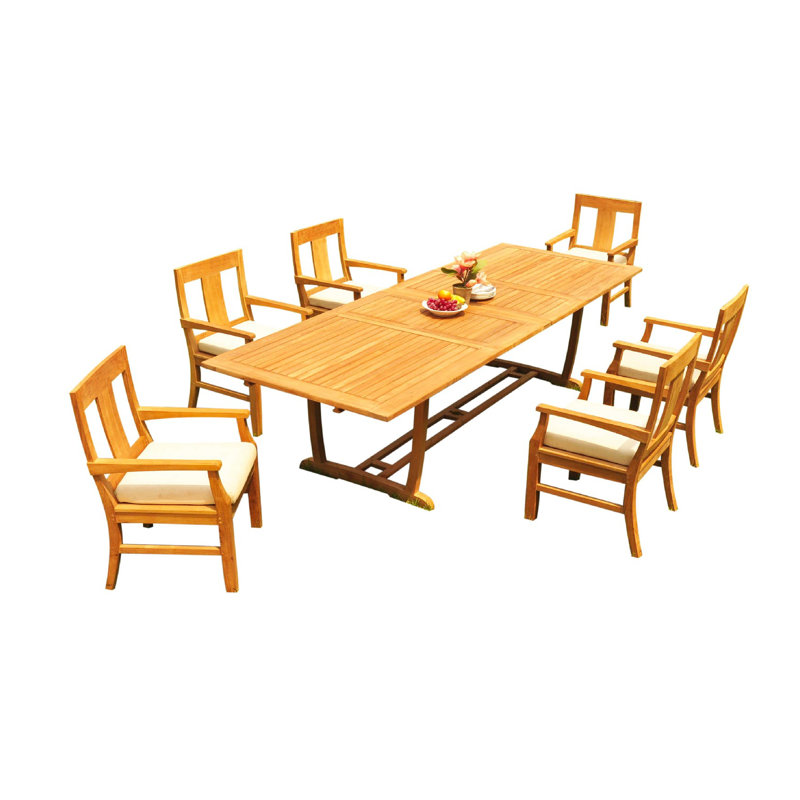 Osborne Outdoor 7 - Piece Teak Dining Set