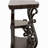 Gretta Merlot 2-Shelf Sofa End Table