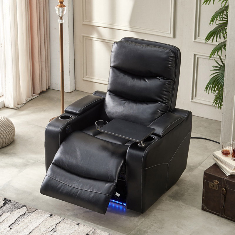 Power Recliner With LED Strip And USB Port
