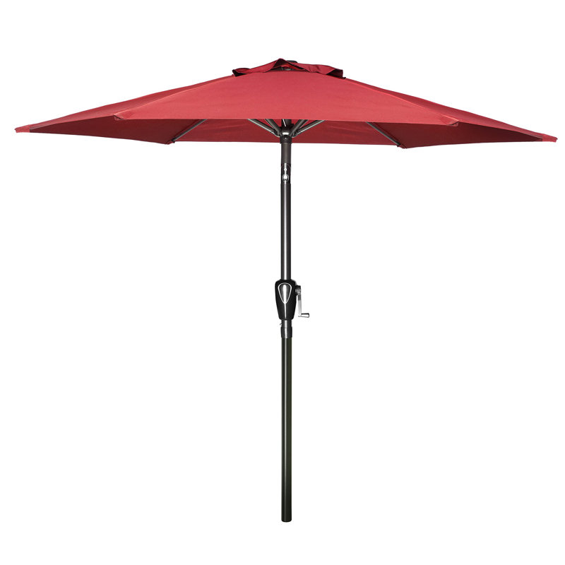 Parasol de patio 7,5 pi Sunbrella, Rouge