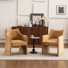 Mid Century Upholstered Arm Accent Chair with High Back