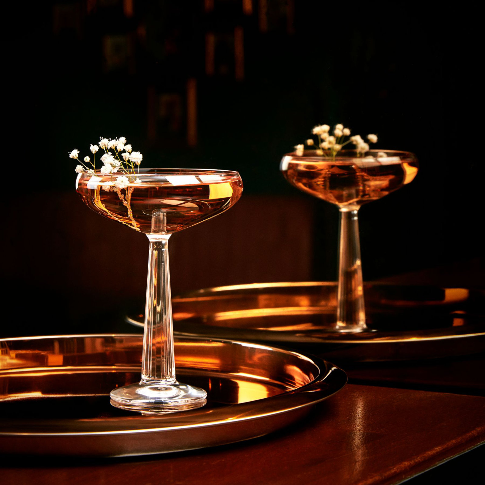 Big Top Ribbed Crystal Coupe Glass