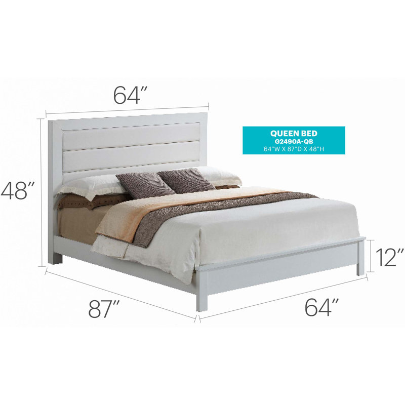 Lit transitionnel (lit seulement), Double, Blanc
