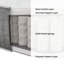 Medium Natural Wool Pocket Spring Eco Foam Hybrid Mattress-124123215