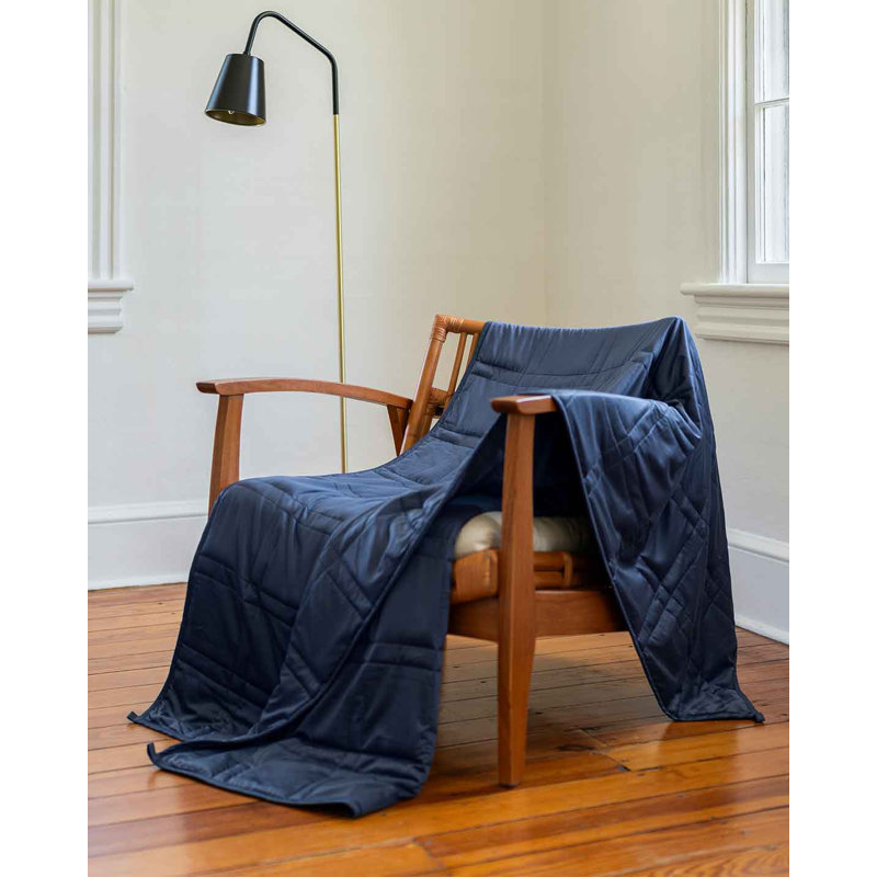 Baloo Living Cool Cotton Weighted Blanket, Queen, Navy