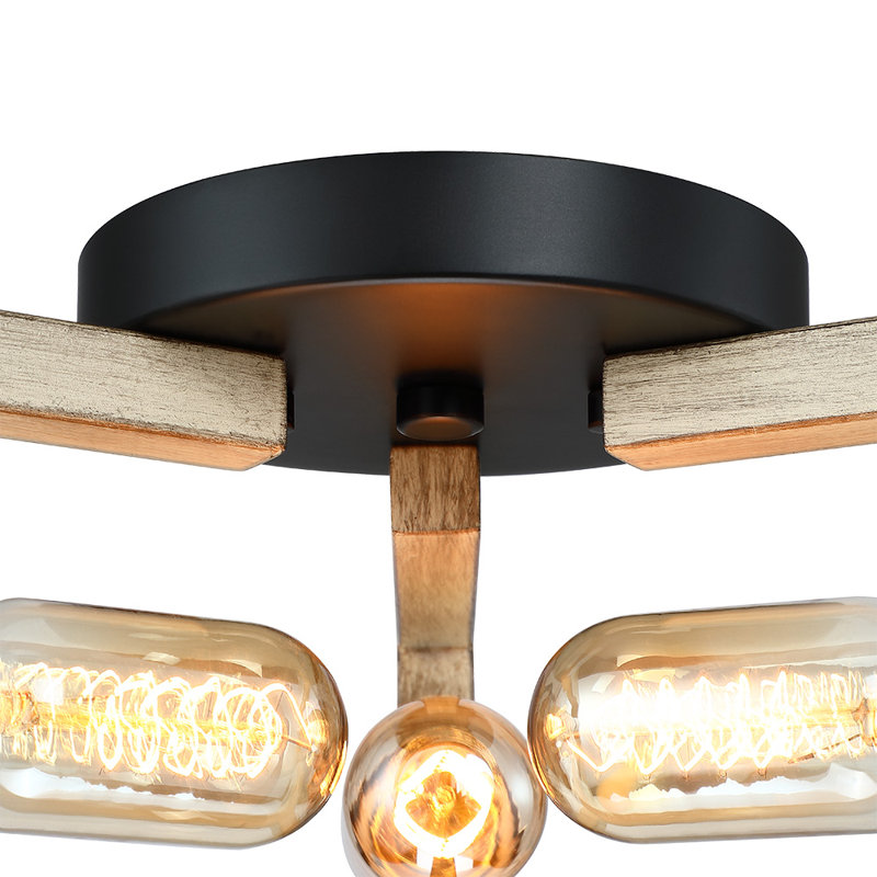 Plafonnier semi-encastré 3 lumières Taplin