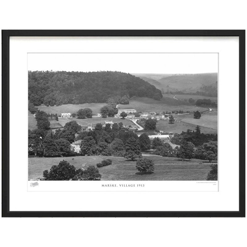 Marske, Village 1913 - Single Picture Frame Print, 60cm H x 80cm W x 2.3cm D