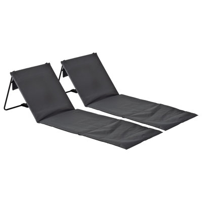 Harbour Housewares - Folding Beach Loungers