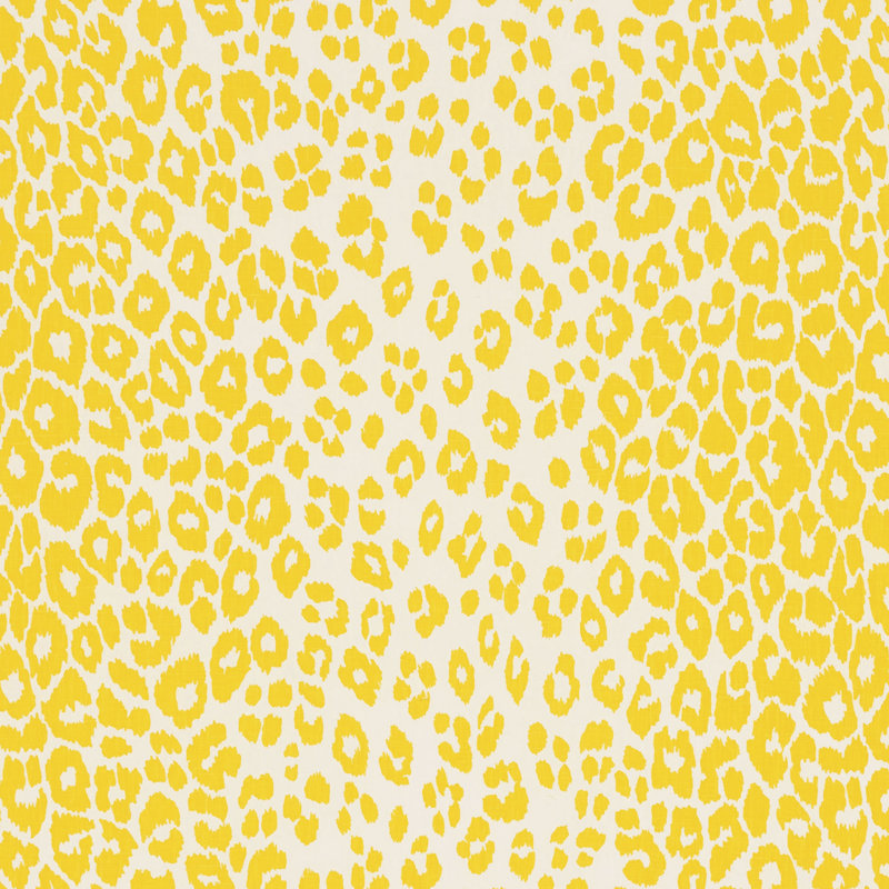 Tissu léopard emblématique, Jaune