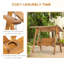 2 Person Pine Porch Swing with Canopy