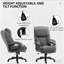 Chaise de bureau avec rembourrage moelleux et pivotant pour une journée de travail et de détente