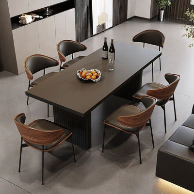 French retro style simple rectangular dining table