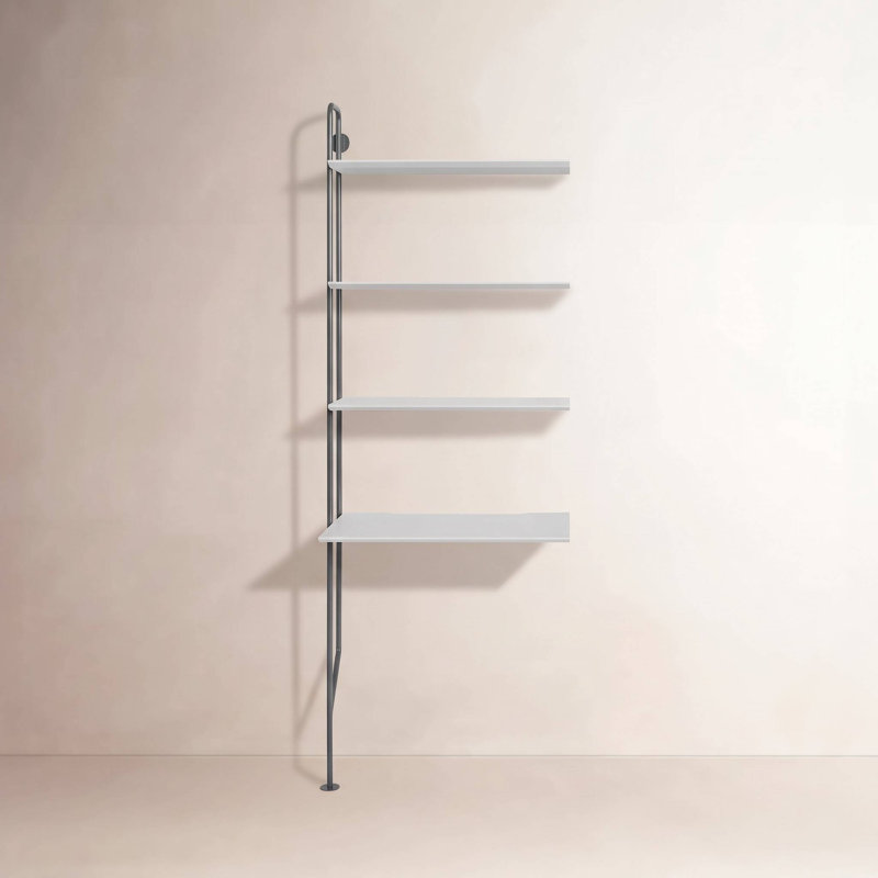 Hitch Leaning / Ladder Desk, Black, White
